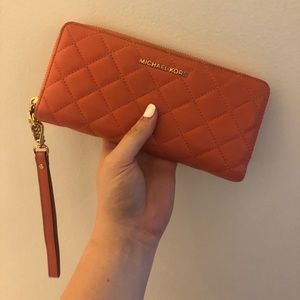 Michael Kors Pink Wallet/Clutch
